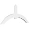 Ekena Millwork Archdale Architectural Grade PVC Gable Bracket, 72"W x 33"H x 2"D x 6"F, 11/12 Pitch GBP072X33X0206ARC00 - alternate 1